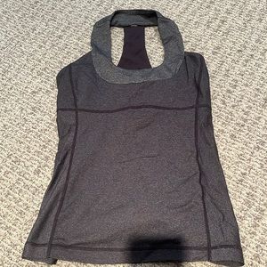 Lululemon tank top with seamed in bra, size 4